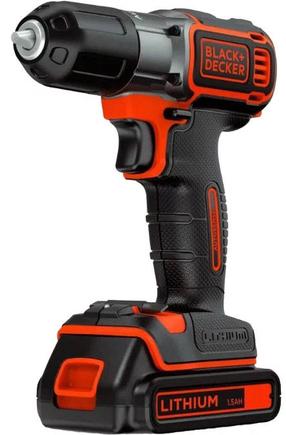 Gręžtuvas su akumuliatoriumi Black & Decker ASD18KB-QW, 18 V, 1.5 Ah