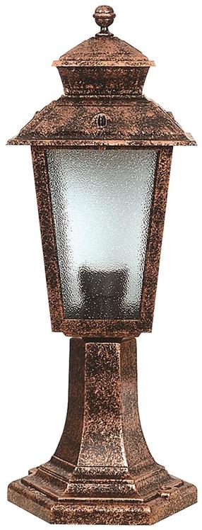 Pastatomas lauko šviestuvas Opviq BSU-68211-BKR-K, 60W, E27, IP65, ruda sp., 18 cm x 50 cm
