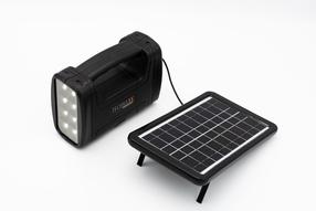 Kaasaskantav päikesepaneel laterna ja LED-valgustitega Technaxx TX-199, 17.2 cm