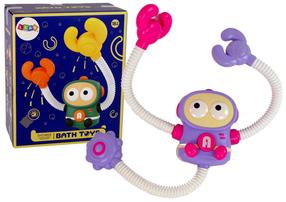 Vannas rotaļlieta Lean Toys Cosmonaut Crab 11507, balta krās./violeta krās.