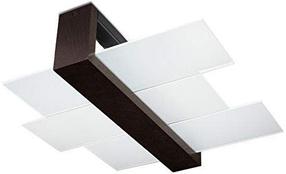 Šviestuvas lubų Sollux Feniks 2 Dark Brown, E27, 2 / ruda sp.