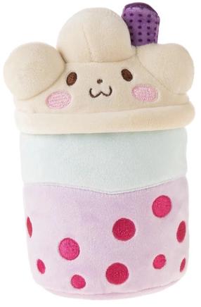 Плюшевая игрушка собака Epee Bubble Tea Bubbles Blueberry Poodle, многоцветный, 21 см