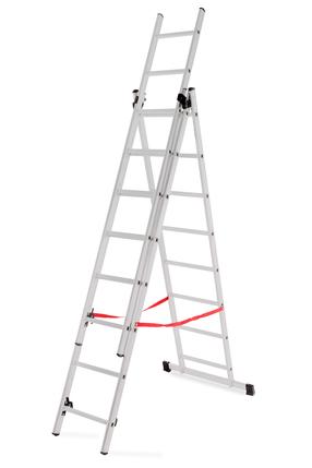 Kopėčios 3 dalių universalios AWTools AW23080, 218 - 379 cm