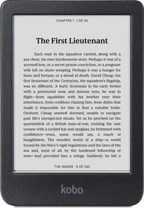 E-grāmatu lasītājs Rakuten Kobo Clara BW, 16 GB, melna krās., 6"