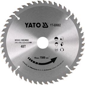 Zāģripa Yato YT-60682, 216 mm x 30 mm