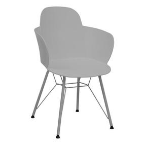 Valgomojo kėdė Mirpol Emma SL-7046W, matinė, pilka sp., 57.5 cm x 56 cm x 81 cm