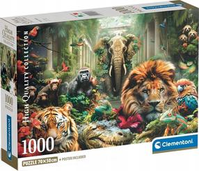 Пазл Clementoni Compact Mystic Jungle 39987, 50 см x 70 см, 1000 шт., многоцветный