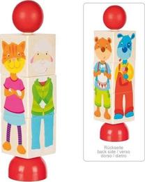 Lavinimo žaislas Goki Rotating Puzzle, 17.5 cm, įvairių spalvų