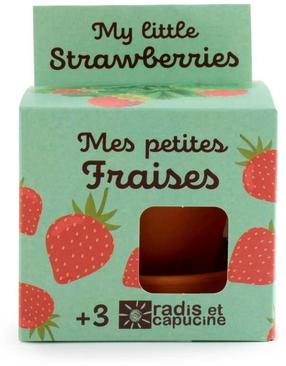 Комплект для выращивания растений Radis Et Capucine Growing Kit Strawberries, красный цв./зеленый цв.