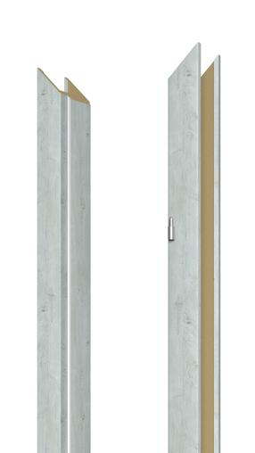 Vertikāla durvju aploda Domoletti, 209.5 cm x 14 - 18 cm x 1 cm, kreisais, norvēģu ozola krās.