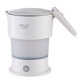 Arbatinukas Adler AD, plastikas, 12.4 cm, 0.6 l, balta sp.
