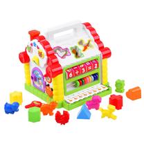 Edukacinis namelis Hola Activity Shape Sorter, 22 cm, įvairių spalvų