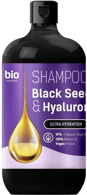 Šampūns Bio Naturell Black Seed Oil & Hyaluronic Acid, 946 ml