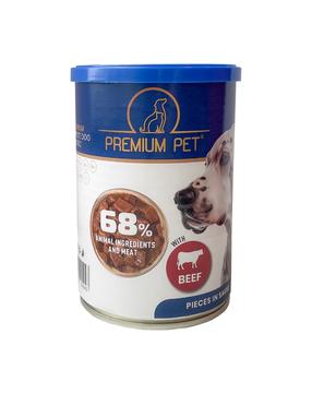 Šlapias šunų maistas Premium Pet, jautiena, 0.415 kg
