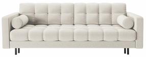Dīvāns-gulta Cosmopolitan Design Bali Neve 02, melns krās./gaiši bēšs, 84 x 222 cm x 105 cm