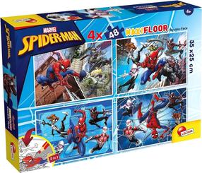 Puzle 4in1 Lisciani Marvel Spiderman 304-100385, 25 cm x 35 cm, 192 gab., daudzkrāsaina