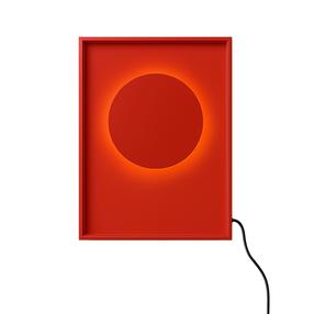 Lampa sienas Opviq 15700 119FRS1174, LED, 3000 °K, 1 x 5 W, sarkana krās. / sarkana krās., 15 x 3 cm