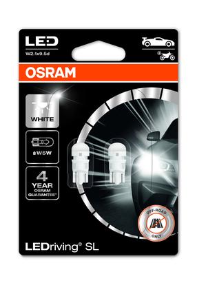 Auto spuldze Osram 2825DWP-2BL, led, balta krās., 12 V