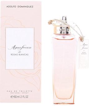 Tualettvesi Adolfo Dominguez Agua Fresca de Rosas Blancas, 60 ml