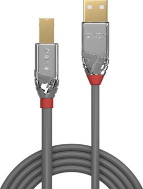 Vads Lindy Cromo Line USB 2.0 A male, USB 2.0 B male, 7.5 m