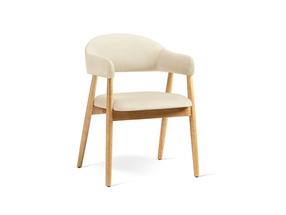 Kėdžių rinkinys Cosmopolitan Design Adra Velvet, matinė, buko sp./ivory beige sp., 59 cm x 56 cm x 77 cm, 2 vnt.