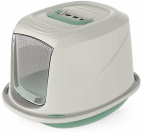 Uždaro tipo kačių tualetas Georplast Galaxy Deluxe, (spalva/dizainas parenkami atsitiktine tvarka), uždaras, 45 cm x 36 cm x 31.5 cm