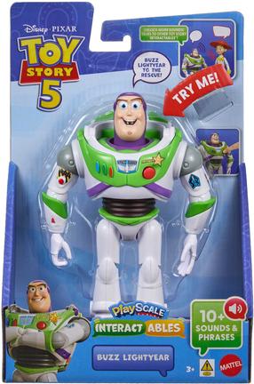Mängukujuke Mattel Toy Story PlayScale Interactables Buzz Astral JKV26, 17.7 cm, valge v./roheline v.