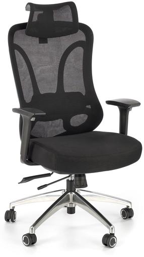 Töötool Gilberto, 70 x 65 x 121 - 129 cm, must v.
