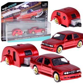 Mängu autode komplekt Maisto Design BMW M3 1988, 1:64, punane v.