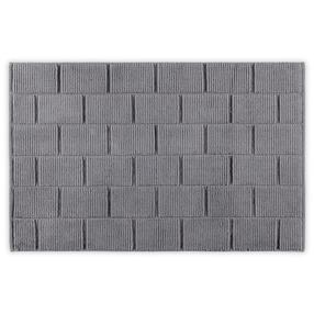 Vonios grindų kilimėlis Foutastic Tile 581CAN1530, pilka sp., 50 cm x 80 cm