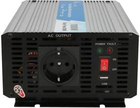 Преобразователь напряжения Extralink OPIP-1000W, нержавеющей стали цв.