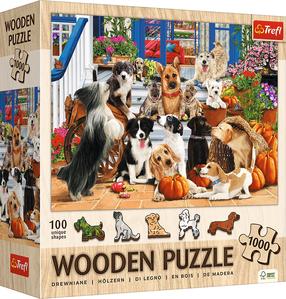 Puidust pusle Trefl Doggy Friendship 20212, 37.5 cm x 51.9 cm, 1000 tk, mitmevärviline