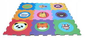Paklājiņš mazuļiem - puzle Smily Play Animals SP84004, 32 cm x 32 cm, 9 gab, daudzkrāsaina