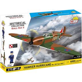 Konstruktors, lidmašīna Cobi Historical Collection Hawker Hurricane 5762, 375 gab., brūna krās./zaļa krās.