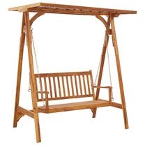 Lauko sūpynės VLX Trellis, ruda sp., 167 cm x 120 cm x 192 cm