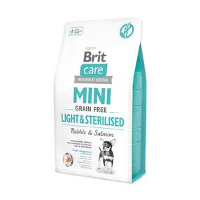 Сухой корм для собак Brit Care Mini Light&Sterilised, крольчатина/лосось, 2 кг