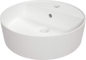 Vannitoa kraanikauss Deante Round, keraamiline, 42 cm x 42 cm x 9.7 cm, valge v.
