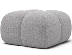 Pufas Covio Chenille, pilka sp., 85 cm x 85 cm x 52 cm