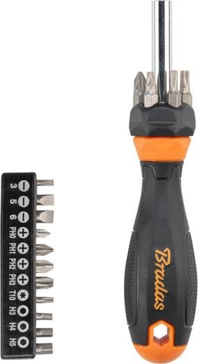 Набор отверток и бит Bradas Home & Garage DIY-BIT10SET1, перекрестный/шестигранная/плоский, 6 см