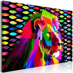 Репродукция Artgeist Rainbow Lion N7947-DKPWD, 120 см x 80 см