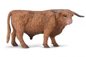 Žaislinė figūrėlė Collecta Farm Time Highland Bull 80011, 15.5 cm, ruda sp.