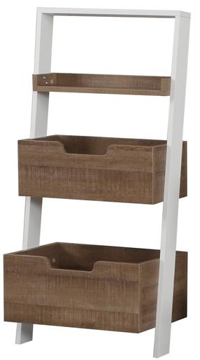 Pastatoma lentyna Kalune Design Low 801CMY3612, ąžuolo sp./balta sp., 120 cm x 35 cm x 59 cm