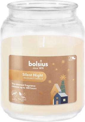 Svece, aromātiskā Bolsius Silent night, 100 h, bēša krās.