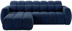 Kampinė sofa Fanito, tamsiai mėlyna (navy) sp., kairinė, 200 x 288 cm x 105 cm