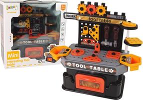 Bērnu darbarīku komplekts Lean Toys Interesting Tool Set, daudzkrāsaina