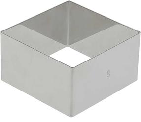 Torto ir kekso kepimo forma De Buyer, sidabro sp., 12 cm x 12 cm