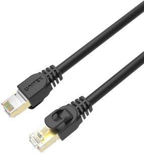 Tinklo kabelis Unitek Cat 7 SSTP RJ45 - RJ-45 C1808HBK RJ-45, RJ-45, 0.5 m, juoda sp.