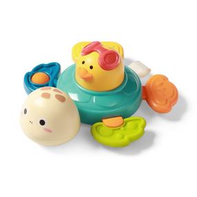 Attīstoša rotaļlieta, ar piesūcekņiem, bruņurupucis BabyOno Have Fun, daudzkrāsaina