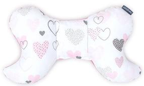 Pagalvė MamoTato Butterfly, balta/rožinė