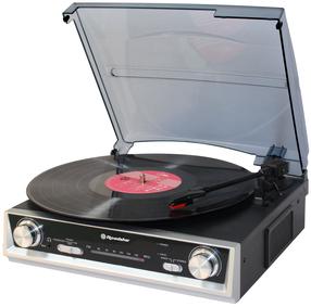 Патефон Roadstar Vitage Style TTR-8634, черный цв., 24 Вт